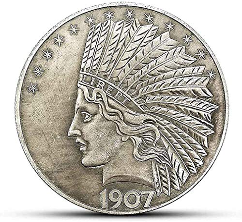 YukaBa MarshLing Antique Liberty Indian Head Ten-Dollars Coin - Great American Commemorative Old Coins- Uncirculated Morgan Dollars-Discover History of US Coins Perfect Quality | Physical | Amazon, Individual Coins, Toy, YukaBa | YukaBa