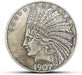 YukaBa MarshLing Antique Liberty Indian Head Ten-Dollars Coin - Great American Commemorative Old Coins- Uncirculated Morgan Dollars-Discover History of US Coins Perfect Quality | Physical | Amazon, Individual Coins, Toy, YukaBa | YukaBa