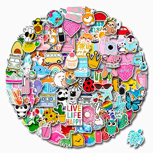 Stickers for Water Bottles, 110 Pack/PCS Cute Vsco Vinyl Aesthetic Waterproof Stickers Laptop Hydroflask Skateboard Computer Stickers for Teens Kids Girls | Physical | Amazon, Bonitzdm, Decals, Home | Bonitzdm