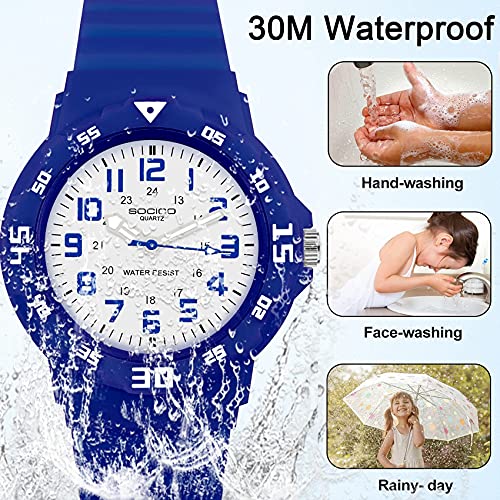 SOCICO Kids Waterproof Analog Time Teaching Watch Amazon SOCICO Watch Wrist Watches