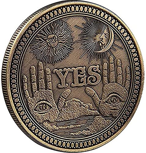 TOYSDONE Yes No Decision Maker Coin - Souvenir Coins - Yes No Coin - The Decision Coin - Metal Coins Collection - Decision Maker Coins - Double Sided Coin - Lucky Coin - Choice Coin - Collectors Coin | Physical | Amazon, Individual Coins, Toy, Toysdone | Toysdone