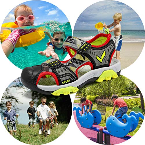 Brand: Yellow Red Kids Hiking Sandals | Quick-Drying | Size 11 Amazon JMFCHI FASHION Sandals Shoes