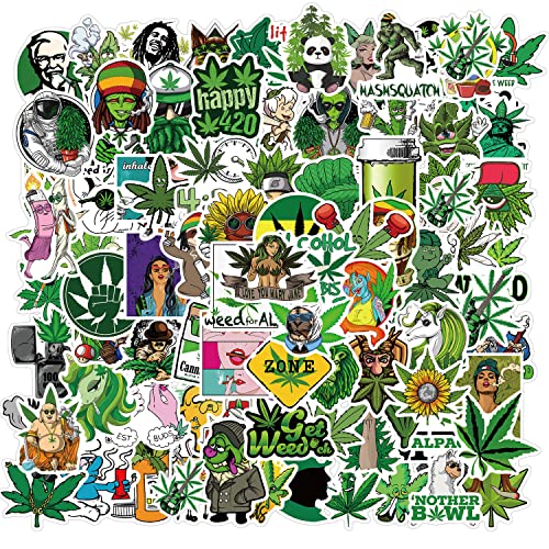 200PCS Leaves Mixed Stickers for Water Bottles, Vinyl Waterproof Skateboard Weed Stickers for Hydro Flask, Laptop, Guitar, Luggage, Bike 420 Stickers for Teens Kids Girls (#1) | Physical | Amazon, Decals, Home, KEWIND | KEWIND