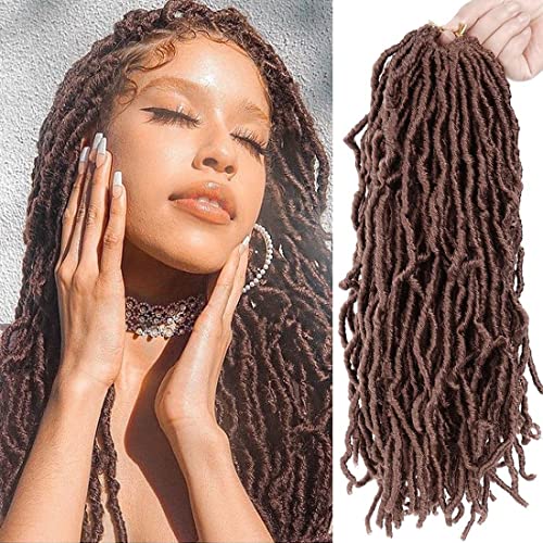 Youngther 14 Inch New Faux Locs Crochet Hair Most Natural New Soft Locs Crochet Hair Curly Wavy Pre-Looped New Goddess Locs Crochet Hair for Black Women (14 Inch (Pack of 6), 30) | Physical | Amazon, Beauty, Hair Extensions, Youngther | Youngther